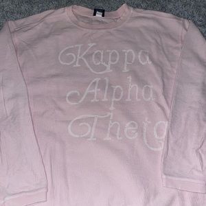 KAPPA ALPHA THETA Sorority Corded Crew Sweatshirt